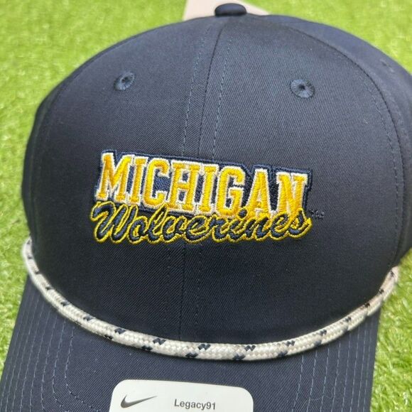 Nike Michigan Wolverines Blue Rope OSFA Hat NWT - Picture 3 of 5